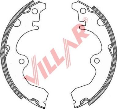 Villar 629.0777 - Комплект тормозных колодок, барабанные autodnr.net