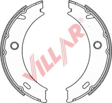 Villar 629.0789 - Комплект тормозов, ручник, парковка autodnr.net