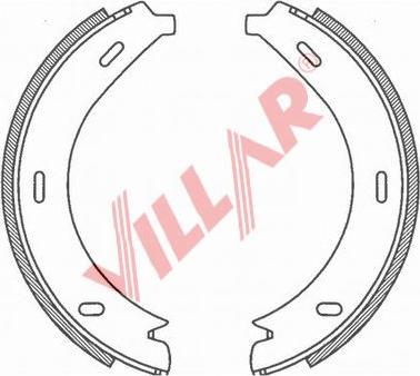 Villar 629.0793 - Комплект тормозов, ручник, парковка autodnr.net