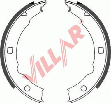 Villar 629.0795 - Комплект гальм, ручник, парковка autocars.com.ua