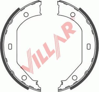 Villar 629.0810 - Комплект гальм, ручник, парковка autocars.com.ua