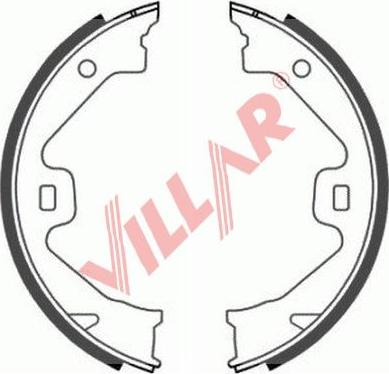 Villar 629.0812 - Комплект гальм, ручник, парковка autocars.com.ua