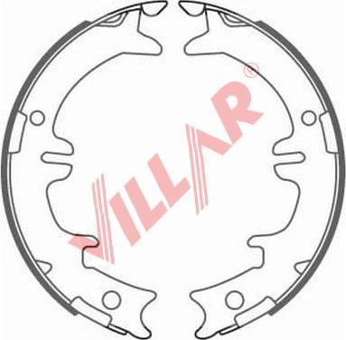 Villar 629.0831 - Комплект гальм, ручник, парковка autocars.com.ua