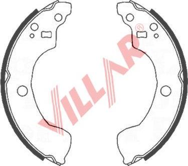 Villar 629.0845 - Комплект тормозных колодок, барабанные autodnr.net