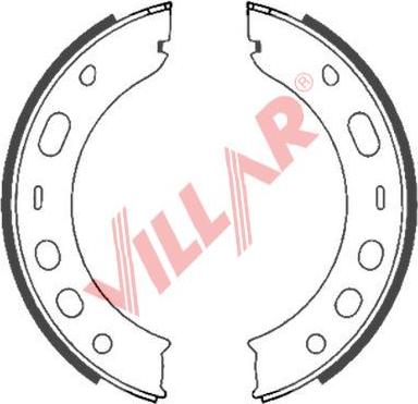 Villar 629.0851 - Комплект гальм, ручник, парковка autocars.com.ua