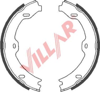 Villar 629.0853 - Комплект гальм, ручник, парковка autocars.com.ua