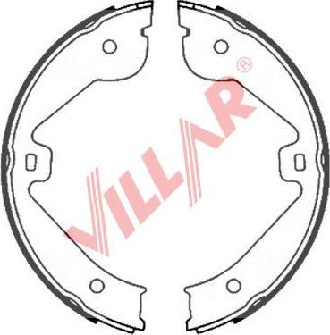 Villar 629.0858 - Комплект гальм, ручник, парковка autocars.com.ua