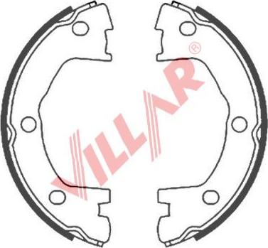 Villar 629.0870 - Комплект тормозов, ручник, парковка autodnr.net