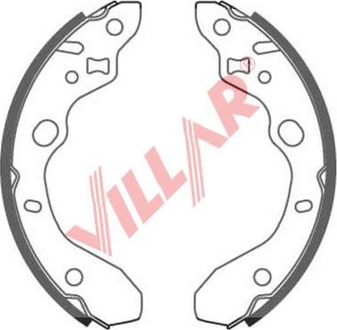 Villar 629.0882 - Комплект гальм, барабанний механізм autocars.com.ua