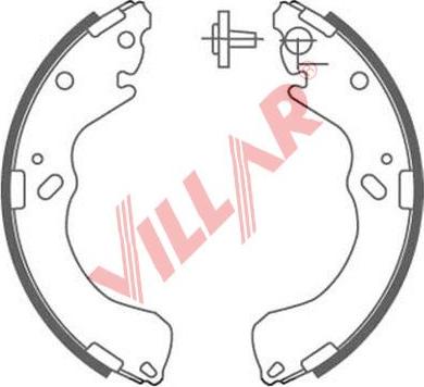 Villar 629.0883 - Комплект тормозных колодок, барабанные autodnr.net