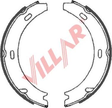 Villar 629.0887 - Комплект гальм, ручник, парковка autocars.com.ua