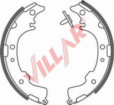 Villar 629.0893 - Комплект тормозных колодок, барабанные autodnr.net
