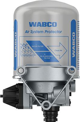 WABCO 4324107200 - Осушувач повітря, пневматична система autocars.com.ua