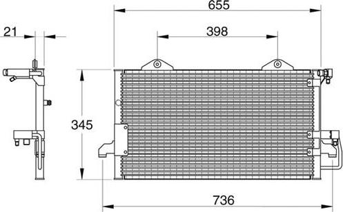 Waeco 8880400015 - Конденсатор, кондиціонер autocars.com.ua