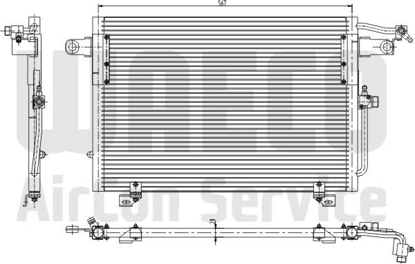 Waeco 8880400016 - Конденсатор, кондиціонер autocars.com.ua