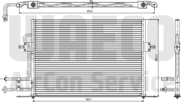 Waeco 8880400022 - Конденсатор, кондиціонер autocars.com.ua