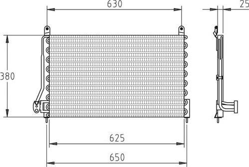 Waeco 8880400026 - Конденсатор кондиционера avtokuzovplus.com.ua