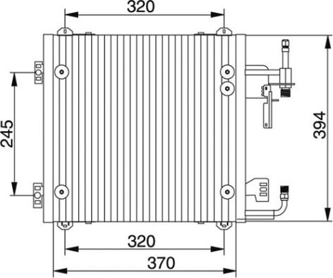 Waeco 8880400142 - Конденсатор, кондиціонер autocars.com.ua