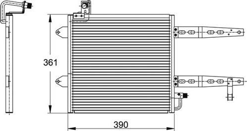 Waeco 8880400155 - Конденсатор, кондиціонер autocars.com.ua