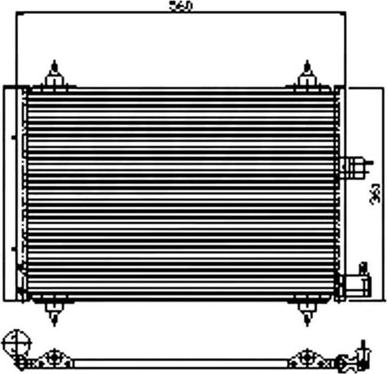 Waeco 8880400276 - Конденсатор кондиционера avtokuzovplus.com.ua