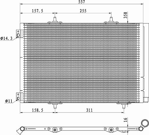 Waeco 8880400601 - Конденсатор, кондиціонер autocars.com.ua