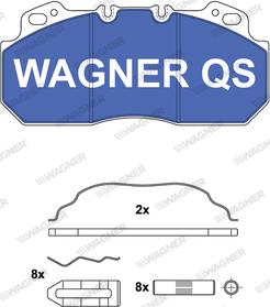 Wagner 2909004950 - Тормозные колодки, дисковые, комплект avtokuzovplus.com.ua