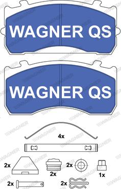 Wagner 2911504950 - Гальмівні колодки, дискові гальма autocars.com.ua