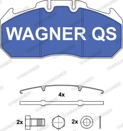 Wagner 2913104950 - Тормозные колодки, дисковые, комплект avtokuzovplus.com.ua