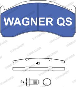 Wagner 2913704950 - Тормозные колодки, дисковые, комплект avtokuzovplus.com.ua