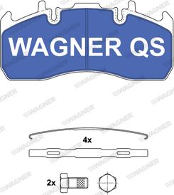 Wagner 2917304950 - Гальмівні колодки, дискові гальма autocars.com.ua