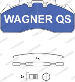 Wagner 2917404950 - Тормозные колодки, дисковые, комплект autodnr.net