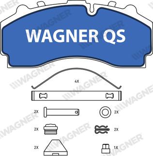 Wagner 2933104950 - Тормозные колодки, дисковые, комплект autodnr.net