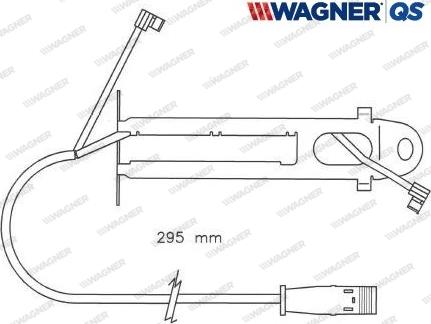 Wagner 587022W - Сигнализатор, износ тормозных колодок autodnr.net