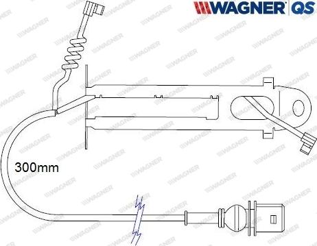 Wagner 587033W - Сигнализатор, износ тормозных колодок autodnr.net
