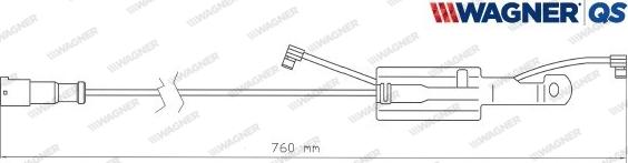 Wagner 587046W - Сигнализатор, износ тормозных колодок autodnr.net