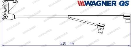 Wagner 587060W - Сигналізатор, знос гальмівних колодок autocars.com.ua