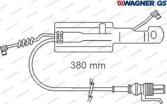 Wagner 587068W - Сигналізатор, знос гальмівних колодок autocars.com.ua