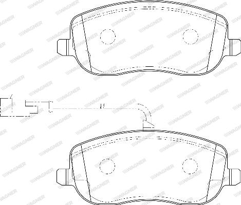 Wagner WBP20261B - Гальмівні колодки, дискові гальма autocars.com.ua