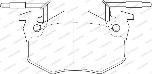 Wagner WBP20635A - Тормозные колодки, дисковые, комплект autodnr.net