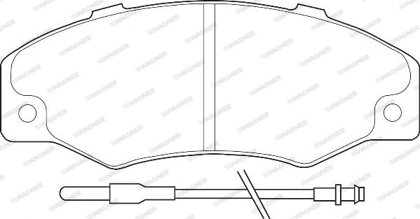 Wagner WBP21016A - Гальмівні колодки, дискові гальма autocars.com.ua