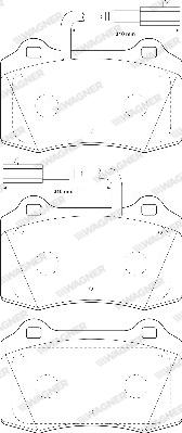 Wagner WBP21381A - Тормозные колодки, дисковые, комплект avtokuzovplus.com.ua