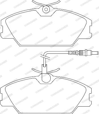 Wagner WBP21388A - Гальмівні колодки, дискові гальма autocars.com.ua