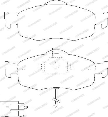 Wagner WBP21395A - Гальмівні колодки, дискові гальма autocars.com.ua