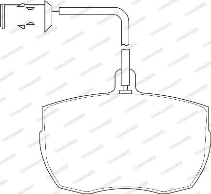 Wagner WBP21480A - Тормозные колодки, дисковые, комплект avtokuzovplus.com.ua