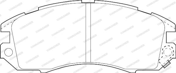 Wagner WBP21495A - Тормозные колодки, дисковые, комплект autodnr.net