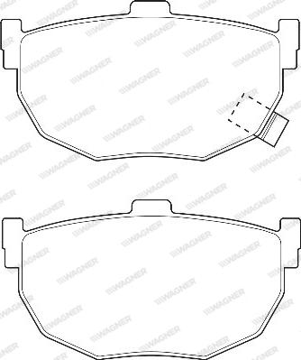 Wagner WBP21553A - Тормозные колодки, дисковые, комплект avtokuzovplus.com.ua