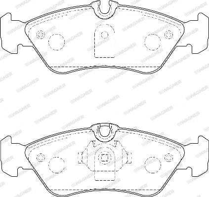 Wagner WBP21592A - Тормозные колодки, дисковые, комплект avtokuzovplus.com.ua