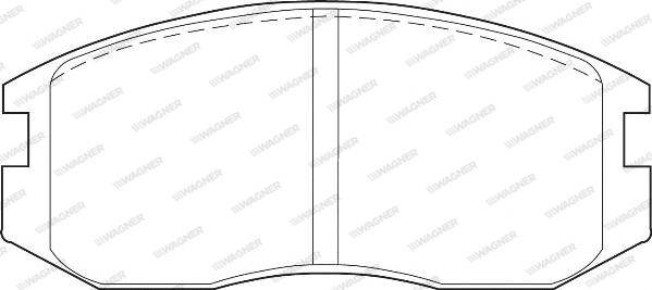 Wagner WBP21650A - Тормозные колодки, дисковые, комплект avtokuzovplus.com.ua