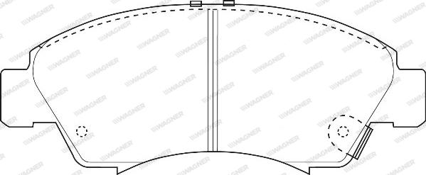 Wagner WBP21697A - Тормозные колодки, дисковые, комплект avtokuzovplus.com.ua