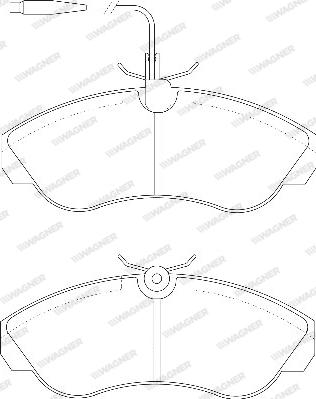 Wagner WBP21799A - Тормозные колодки, дисковые, комплект avtokuzovplus.com.ua